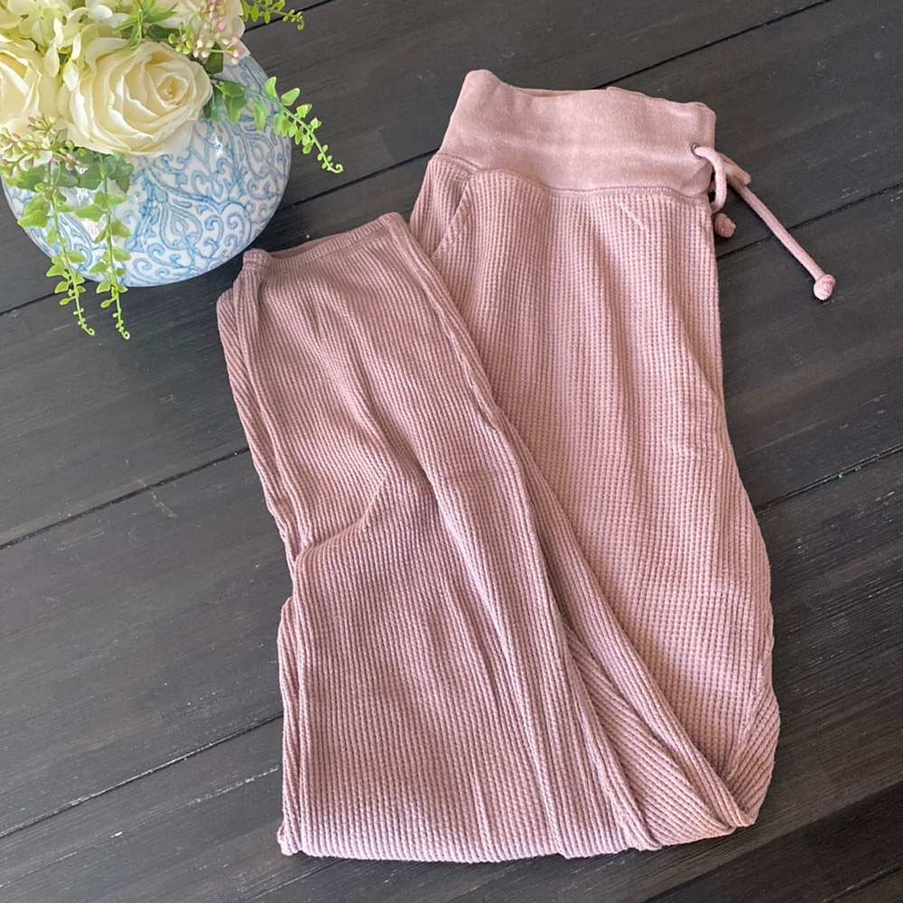 Abercrombie & Fitch soft A&F Collection waffle joggers